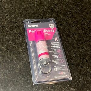Pink Pepper Spray with Key Ring